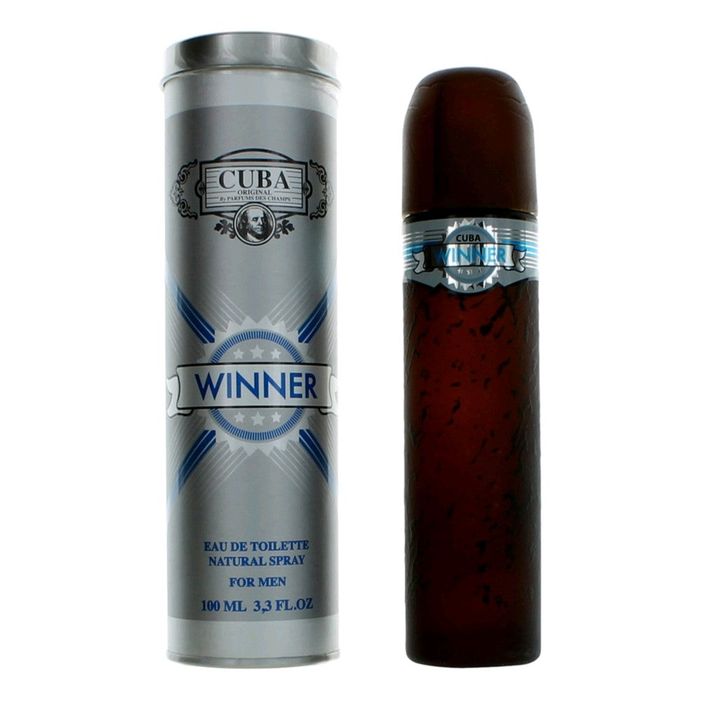 Cuba Winner by Cuba, 3.3 oz EDT Spray for Men by Cuba