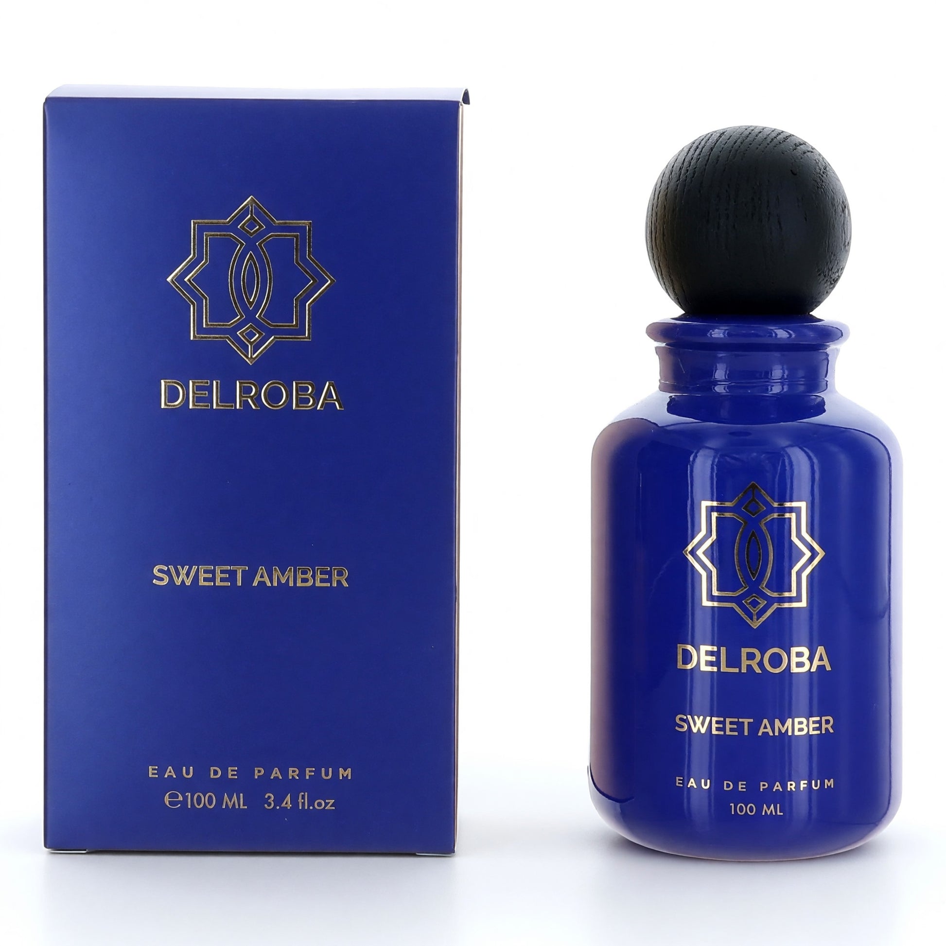 Delroba Sweet Amber by Delroba, 3.4 oz EDP Spray for Men by Delroba