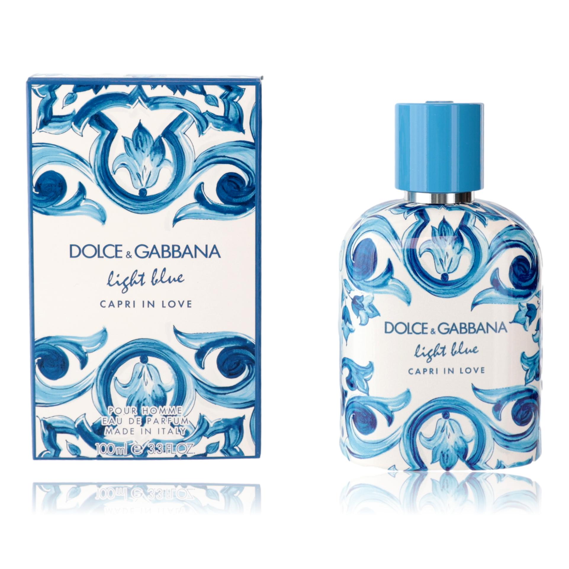 Light Blue Capri In Love by Dolce & Gabbana, 3.3 oz EDP spray for Men by Dolce & Gabbana