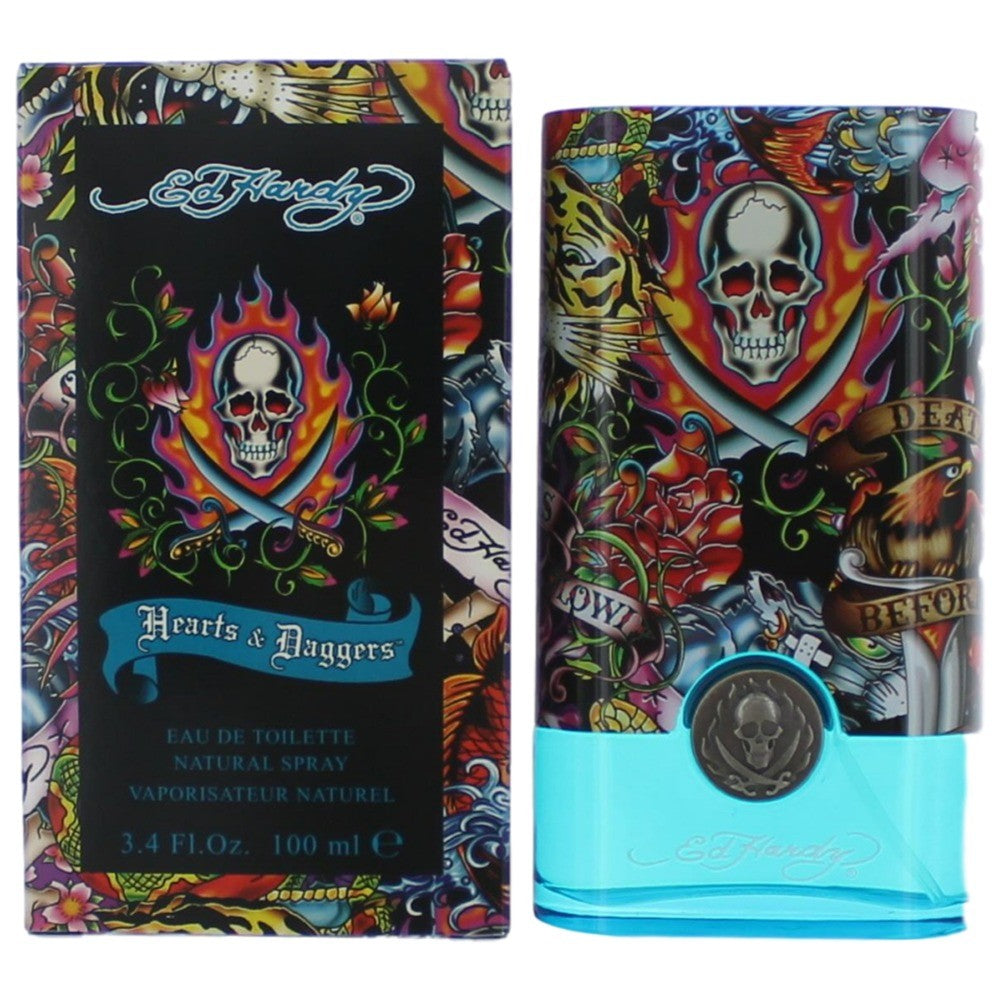 Ed Hardy Hearts & Daggers by Christian Audigier, 3.4oz EDT Spray men by Christian Audigier