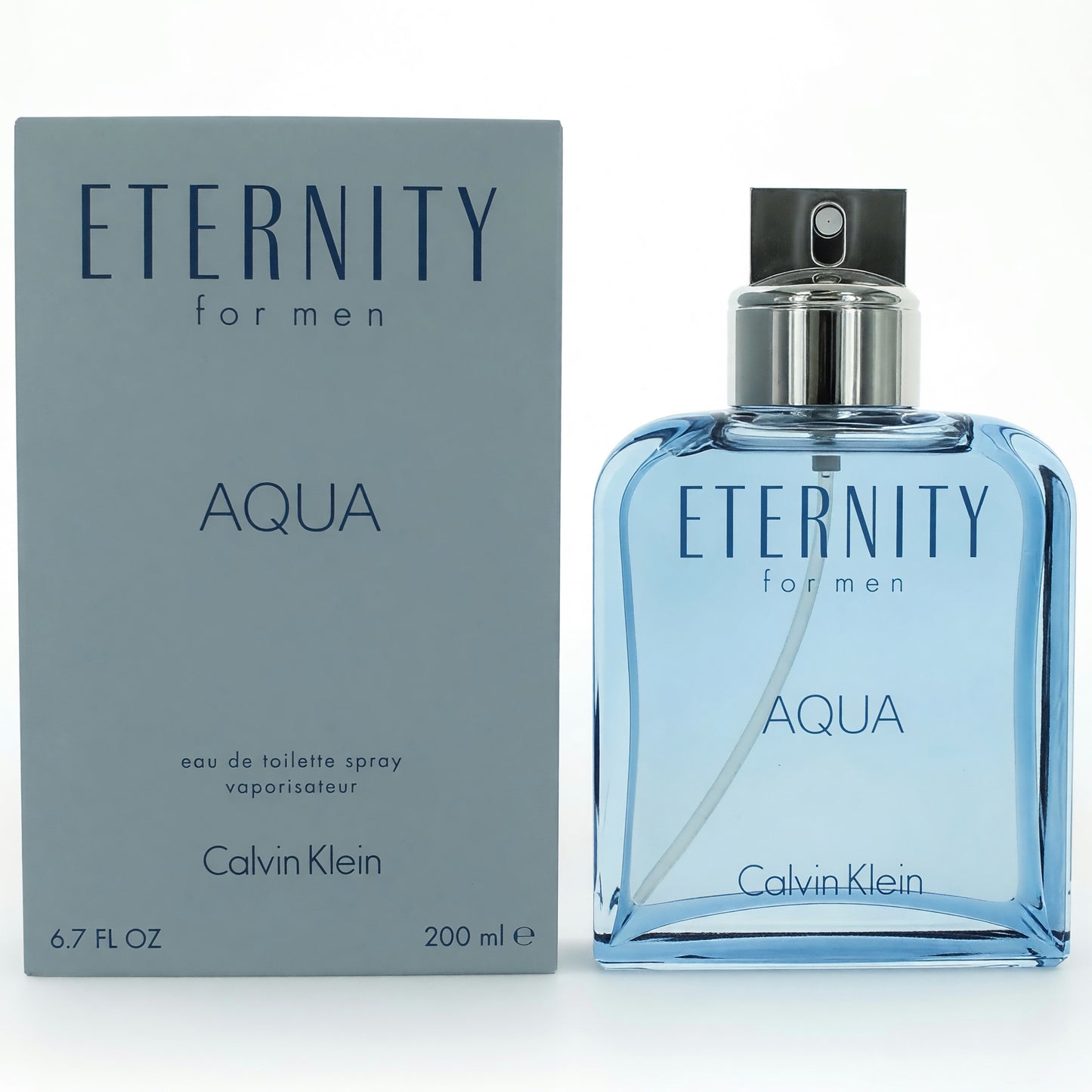 Eternity Aqua by Calvin Klein, 6.7 oz EDT Spray for Men by Calvin Klein