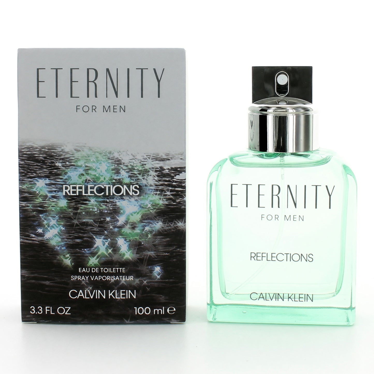 Eternity Reflections by Calvin Klein, 3.3 oz EDT Spray for Men by Calvin Klein