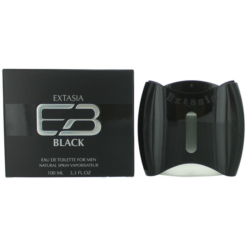Extasia Black by New Brand, 3.3 oz EDT Spray for Men by New Brand