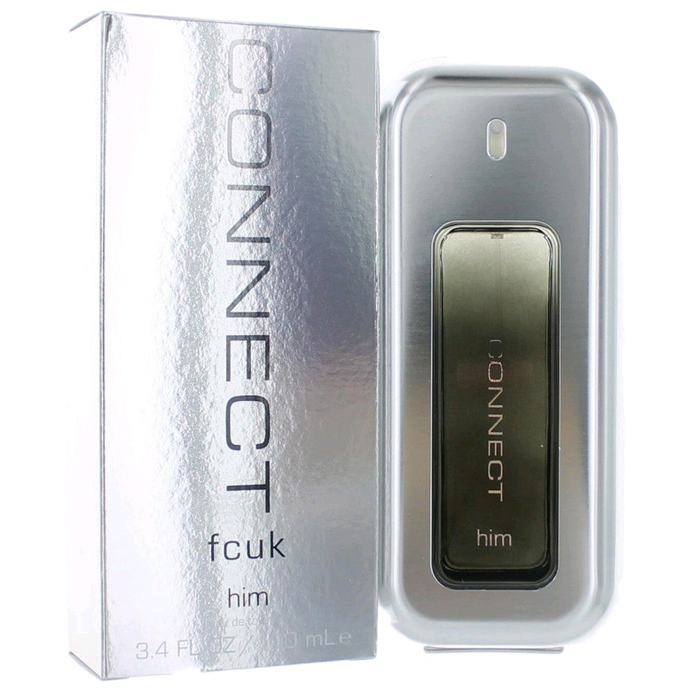 FCUK Connect by French Connection, 3.4 oz EDT Spray for Men by French Connection