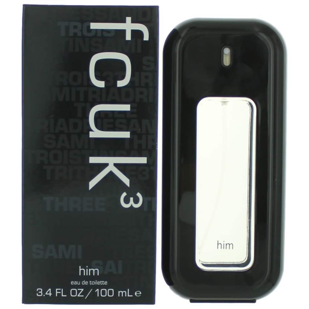 FCUK 3 by French Connection, 3.4 oz EDT Spray for Men by French Connection