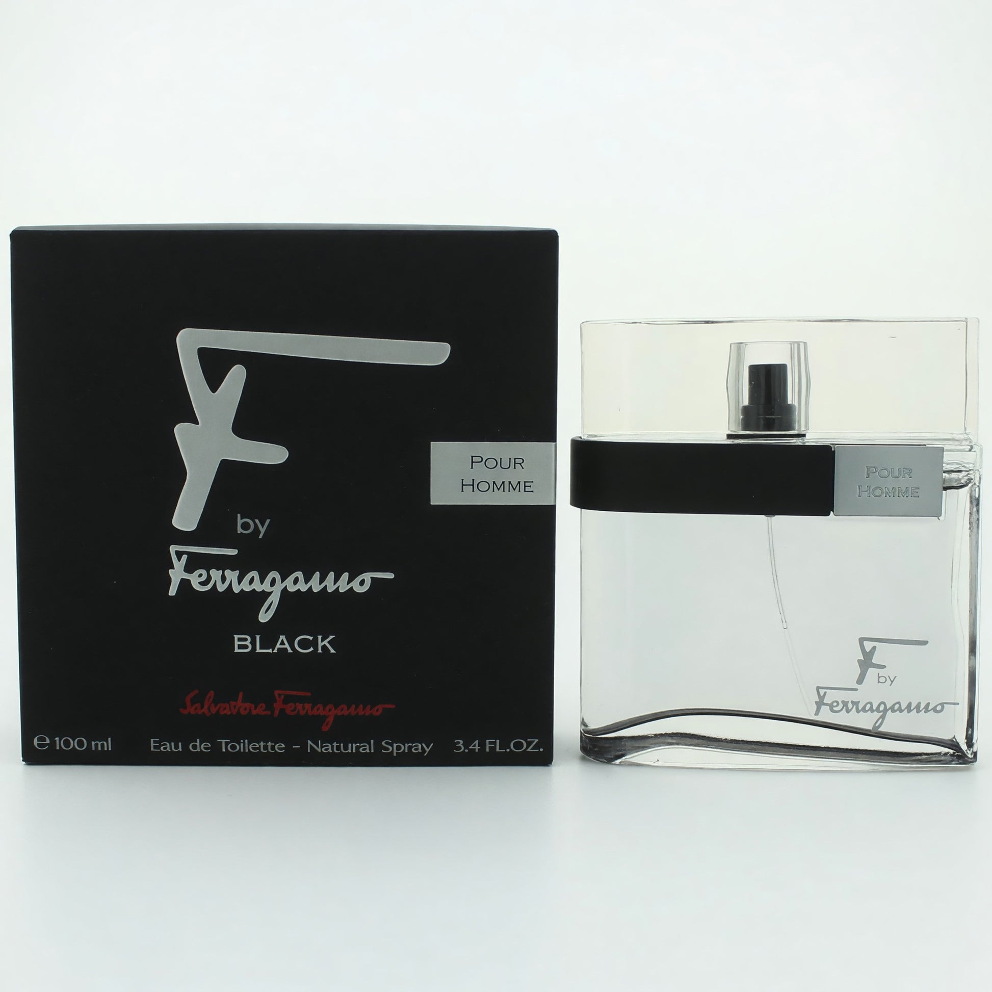 F Black by Salvatore Ferragamo, 3.4 oz EDT Spray for Men by Salvatore Ferragamo