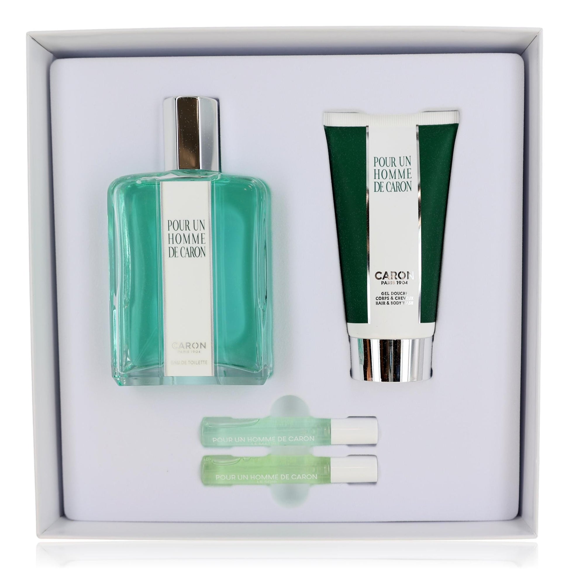 Caron Pour Un Homme by Caron, 4 Piece Gift Set for Men by Caron