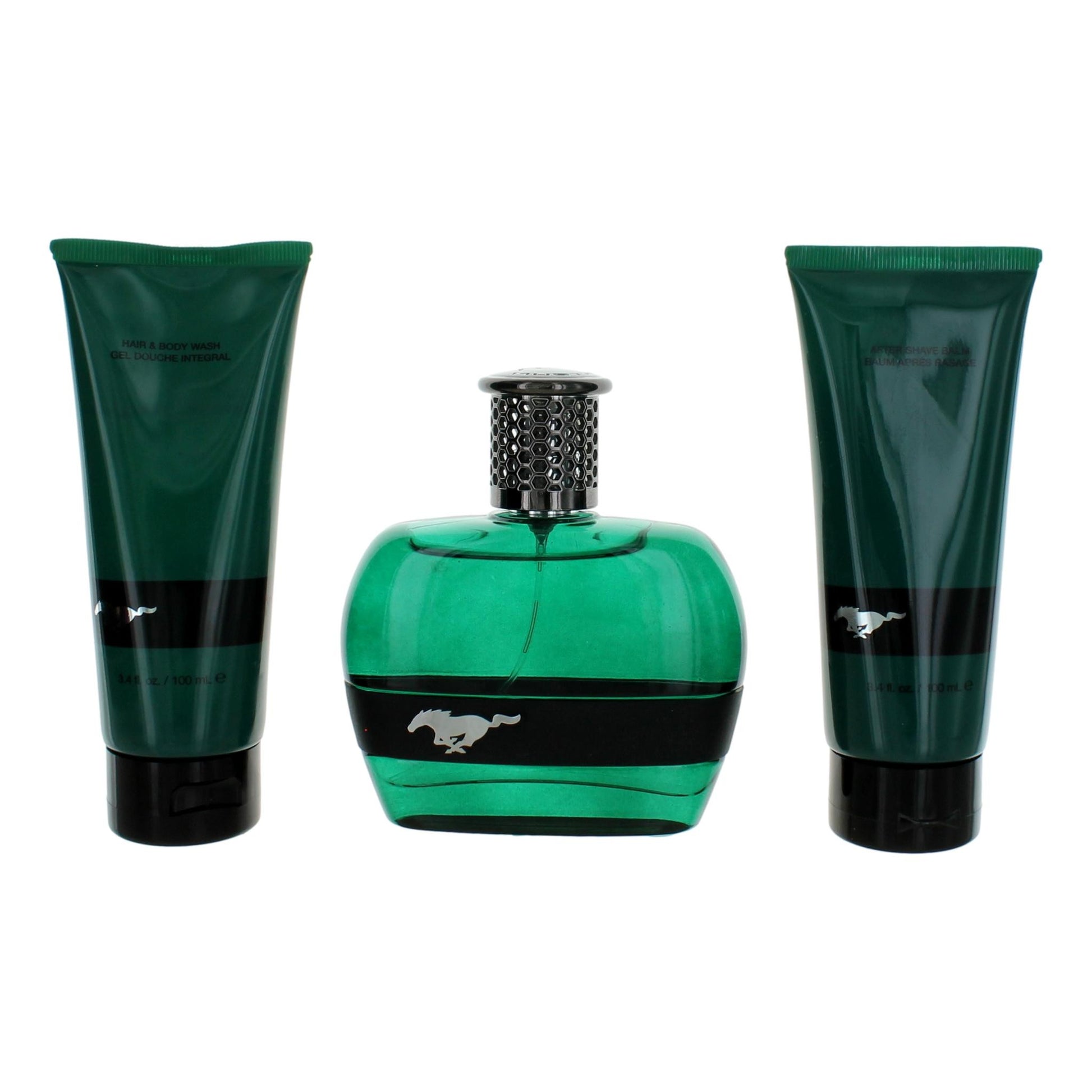 Mustang Green by Mustang, 3 Piece Gift Set for Men by Mustang