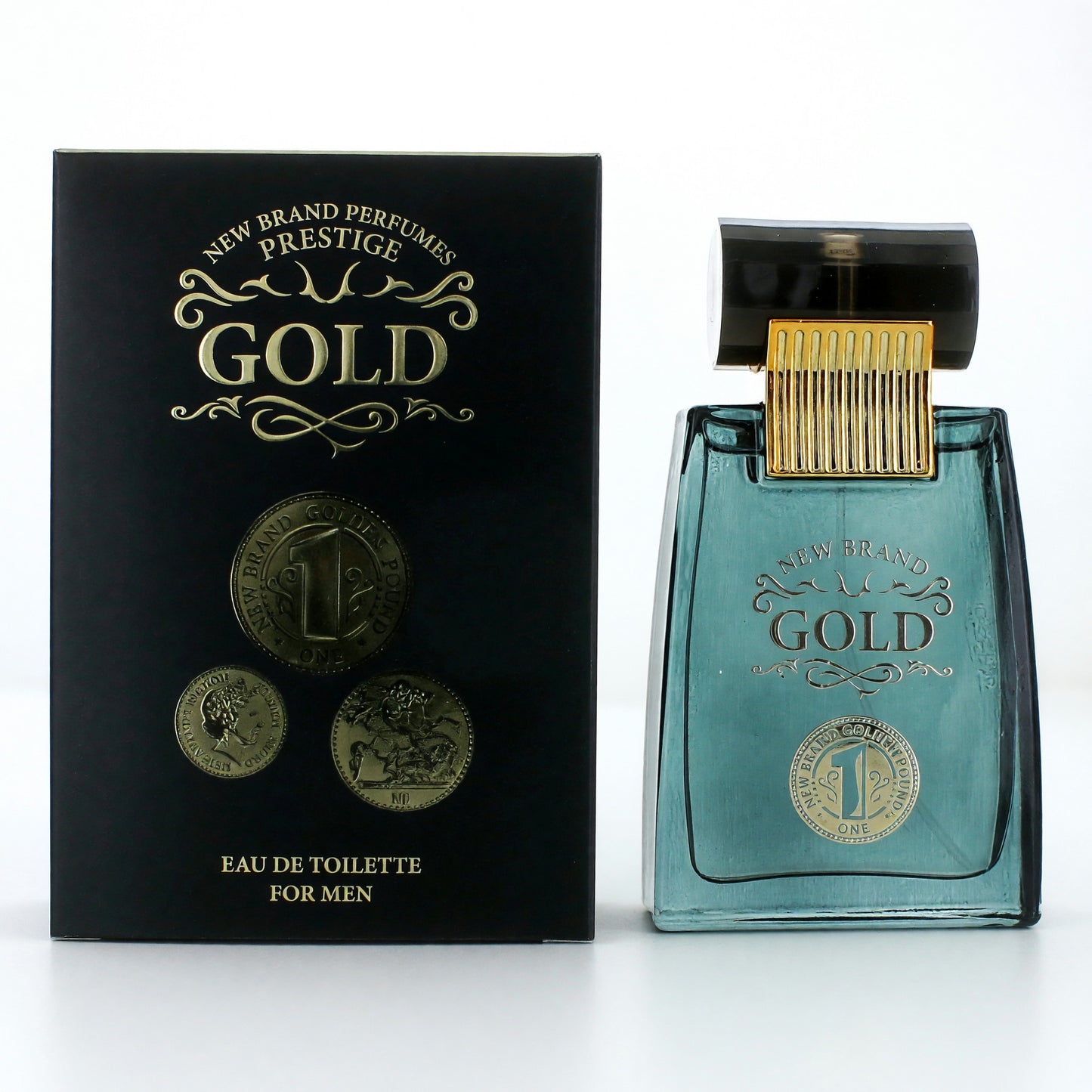 Gold by New Brand, 3.3 oz EDT Spray for Men by New Brand