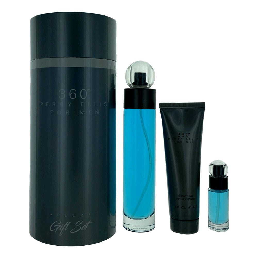 Perry Ellis 360' by Perry Ellis, 3 Piece Gift Set for Men by Perry Ellis