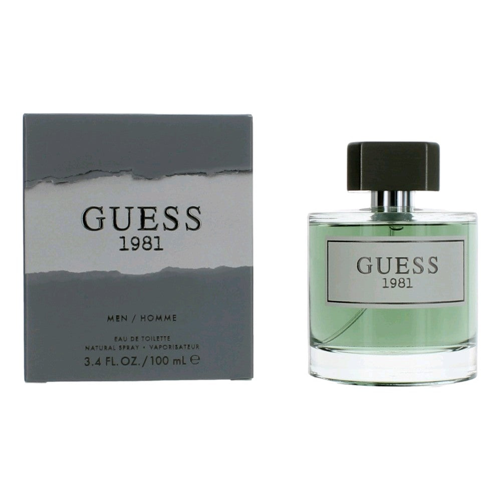 Guess 1981 by Guess, 3.4 oz EDT Spray for Men by Guess