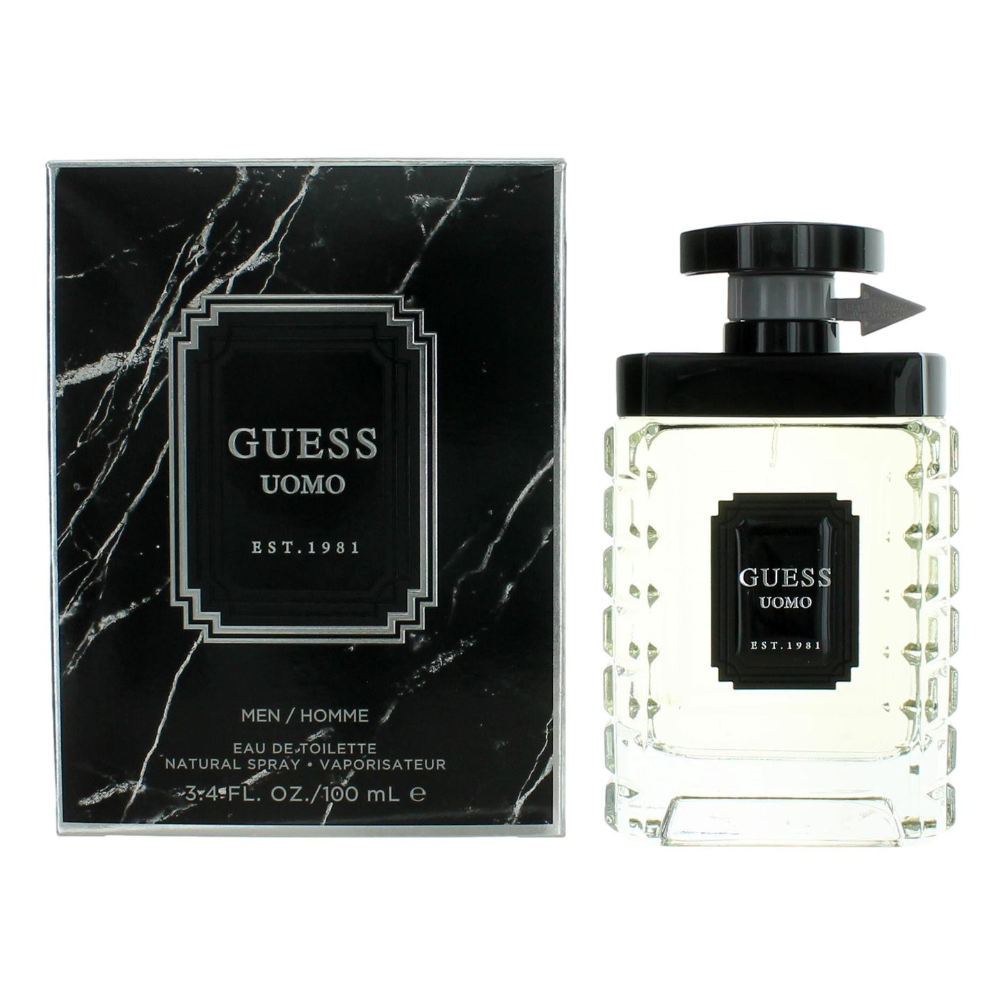 Guess Uomo by Guess, 3.4 oz EDT for Men by Guess