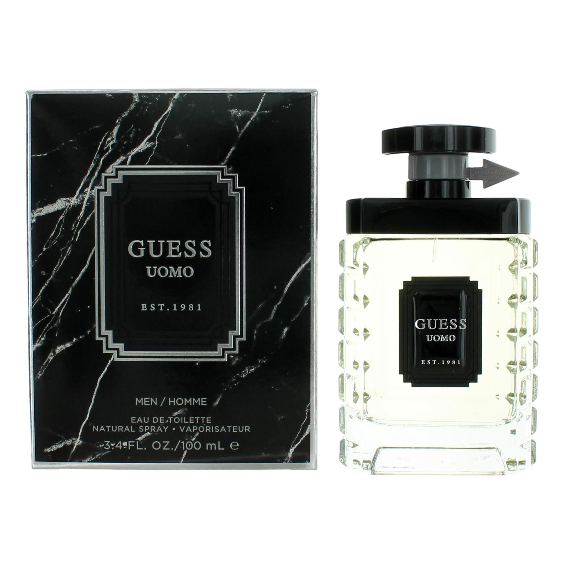 Guess Uomo by Guess, 3.4 oz EDT for Men by Guess