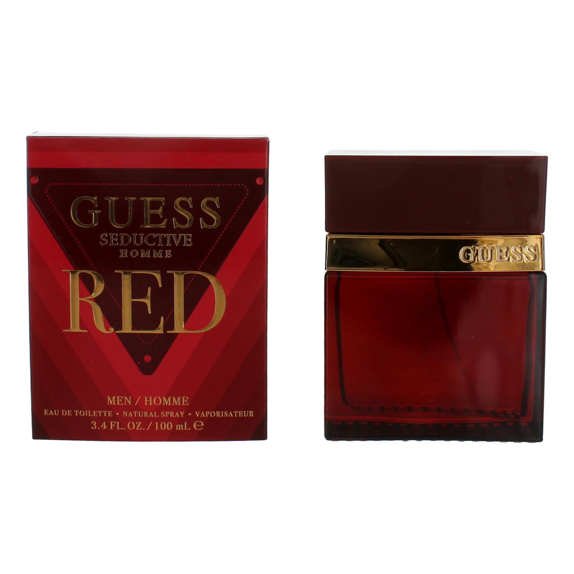 Guess Seductive Homme Red by Guess, 3.4 oz EDT Spray for Men by Guess