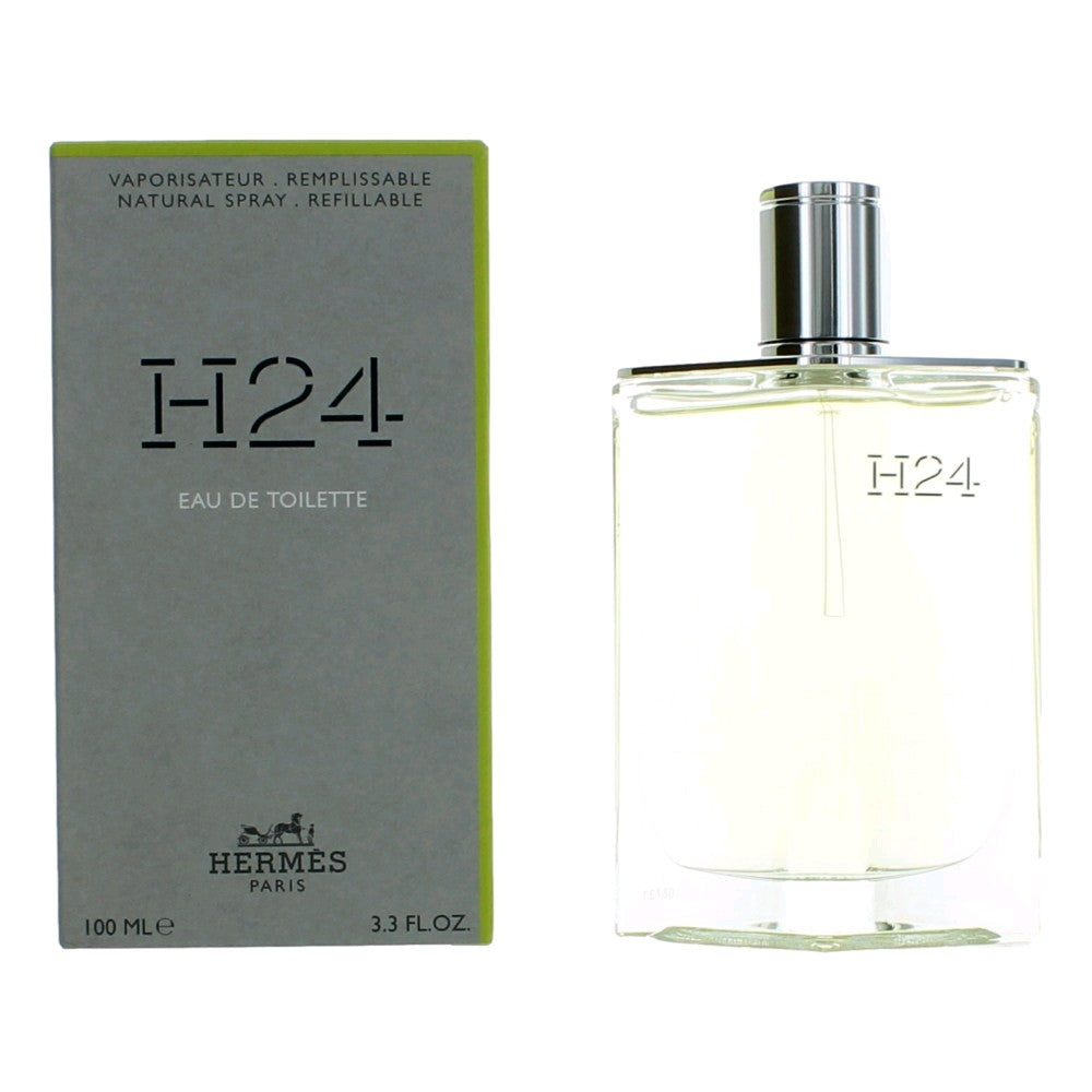 H24 by Hermes, 3.3 oz EDT Spray Refillable for Men by Hermes