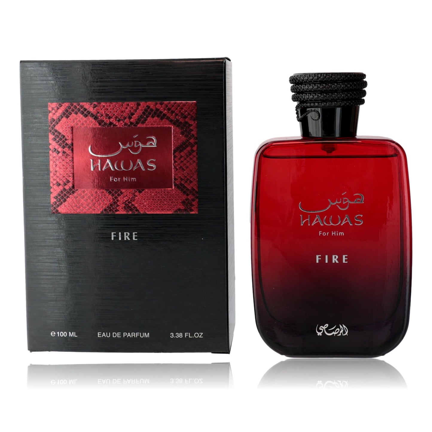 Hawas Fire by Rasasi, 3.3 oz EDP Spray for Men by Rasasi