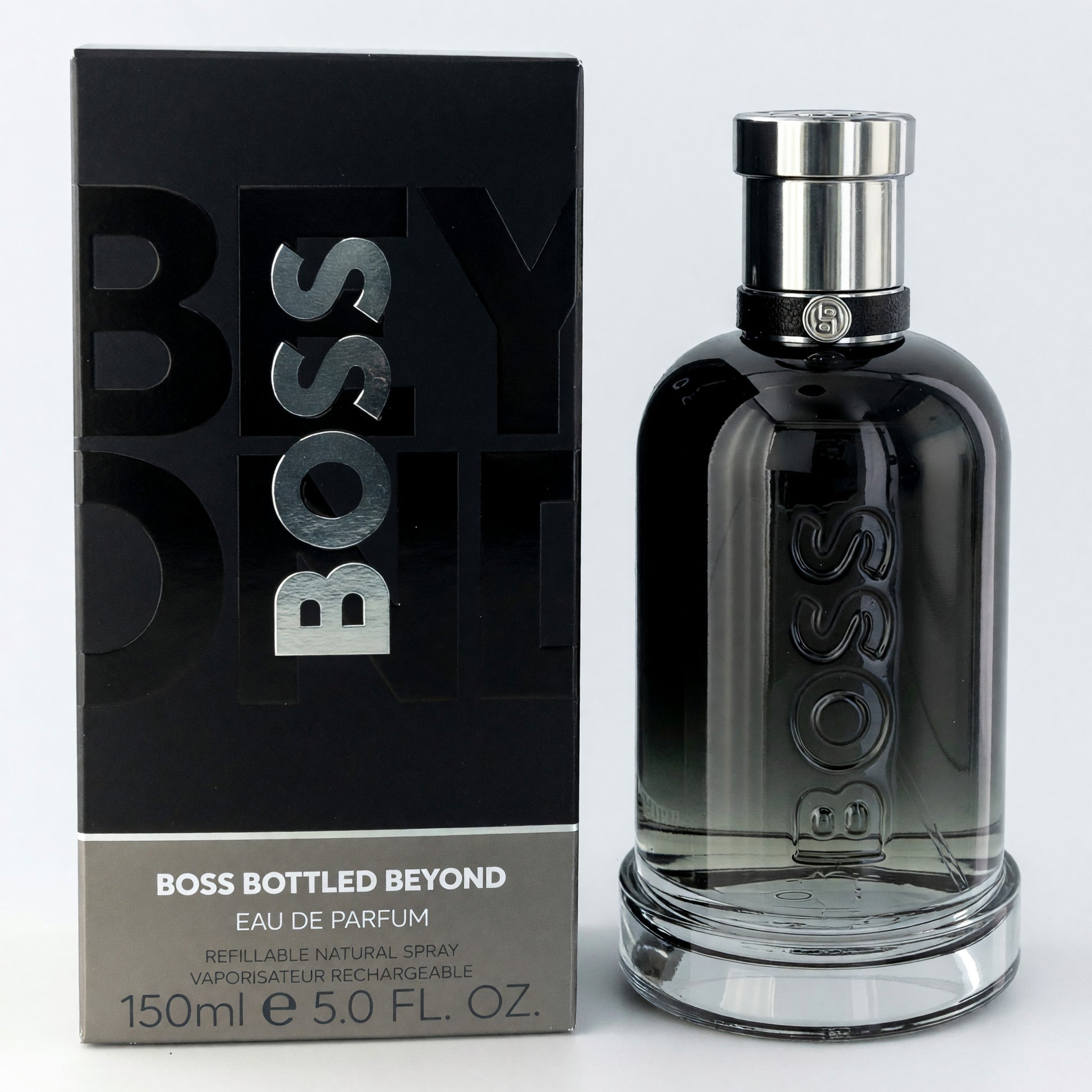 Boss Bottled Beyond by Hugo Boss, 5 oz EDP Spray Refillable for Men by Hugo Boss