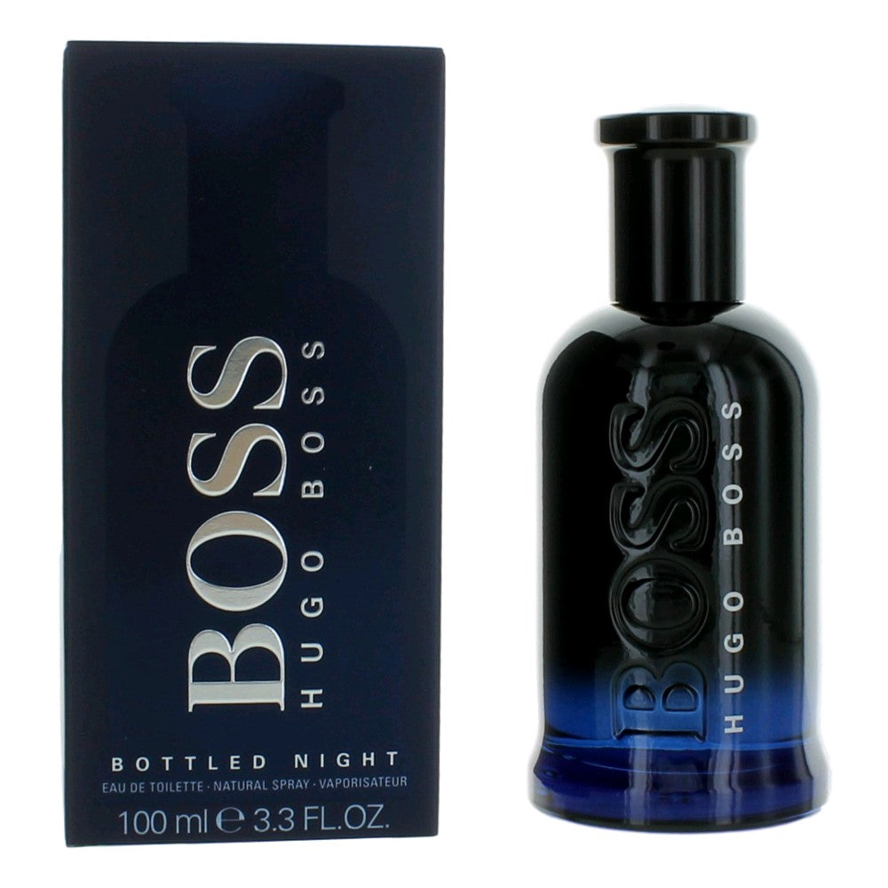 Boss Bottled Night by Hugo Boss, 3.3 oz EDT Spray for Men by Hugo Boss