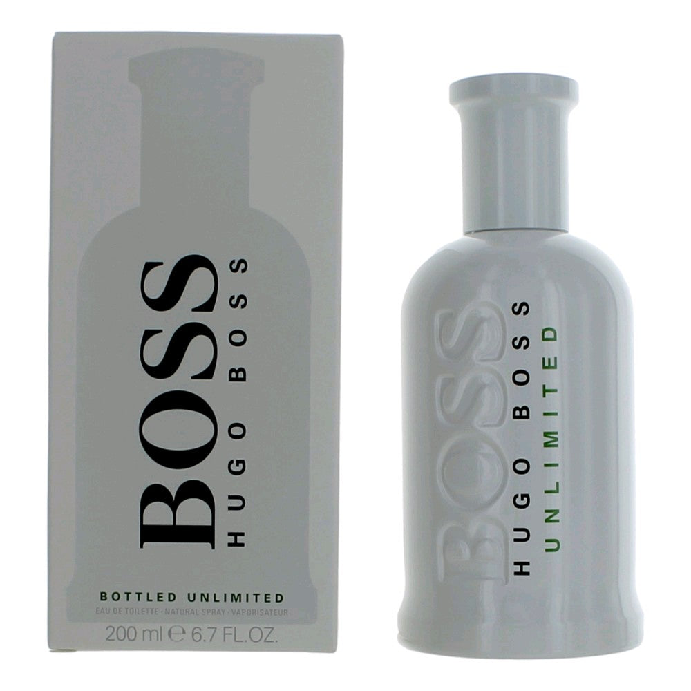 Boss Bottled Unlimited by Hugo Boss, 6.7 oz EDT Spray for Men by Hugo Boss