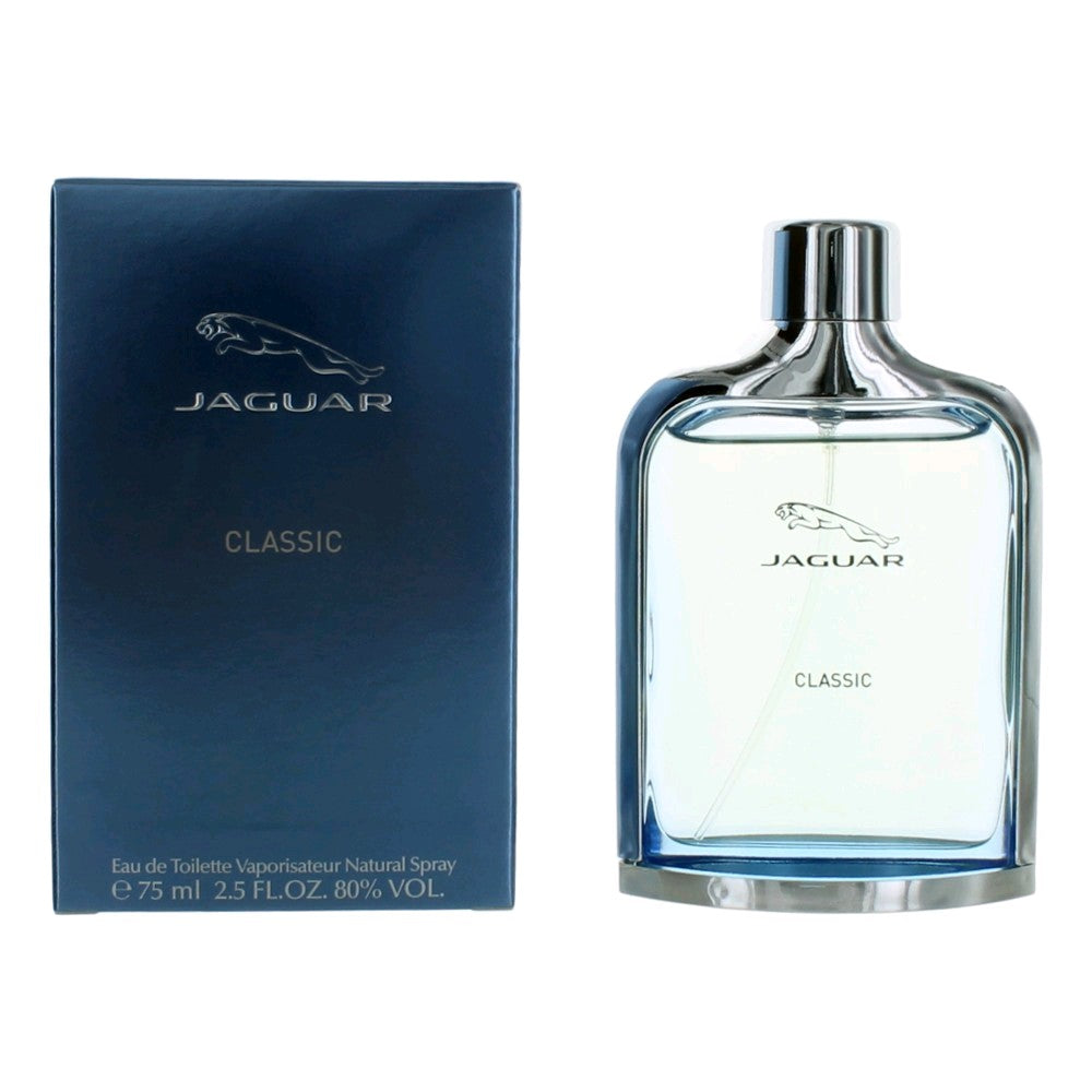 Jaguar Classic Blue by Jaguar, 2.5 oz EDT Spray for Men by Jaguar
