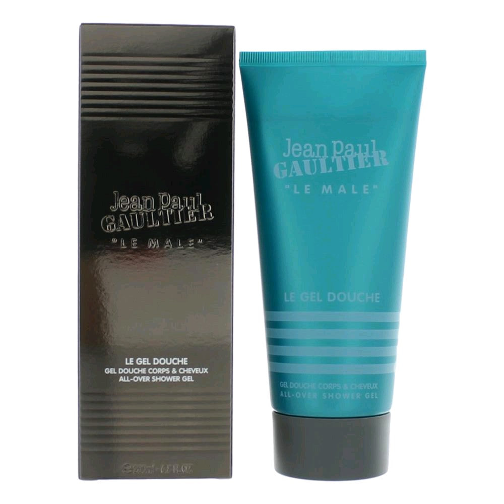 Jean Paul Gaultier Le Male by JPG, 6.8 oz All Over Shower Gel for Men by Jean Paul Gaultier