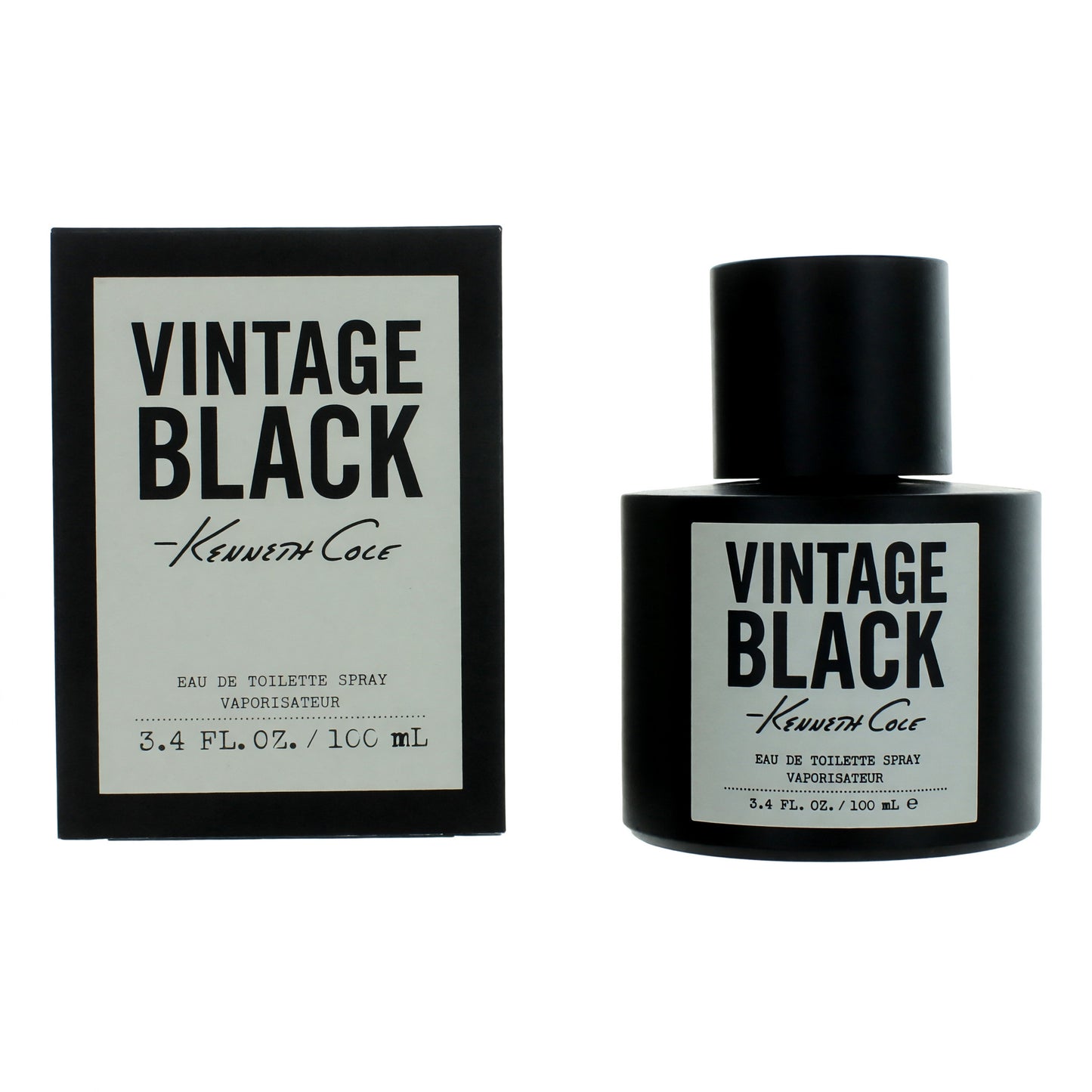 Vintage Black by Kenneth Cole, 3.4 oz EDT Spray for Men by Kenneth Cole