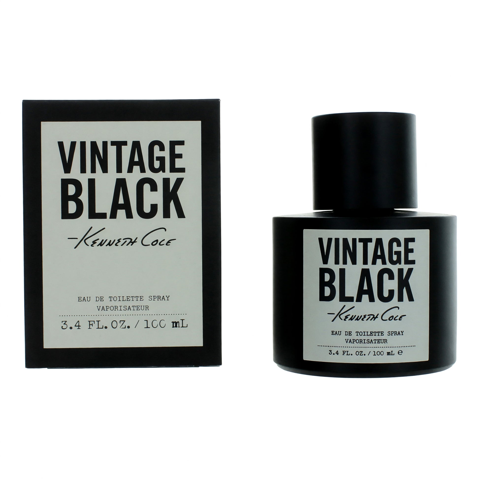 Vintage Black by Kenneth Cole, 3.4 oz EDT Spray for Men by Kenneth Cole