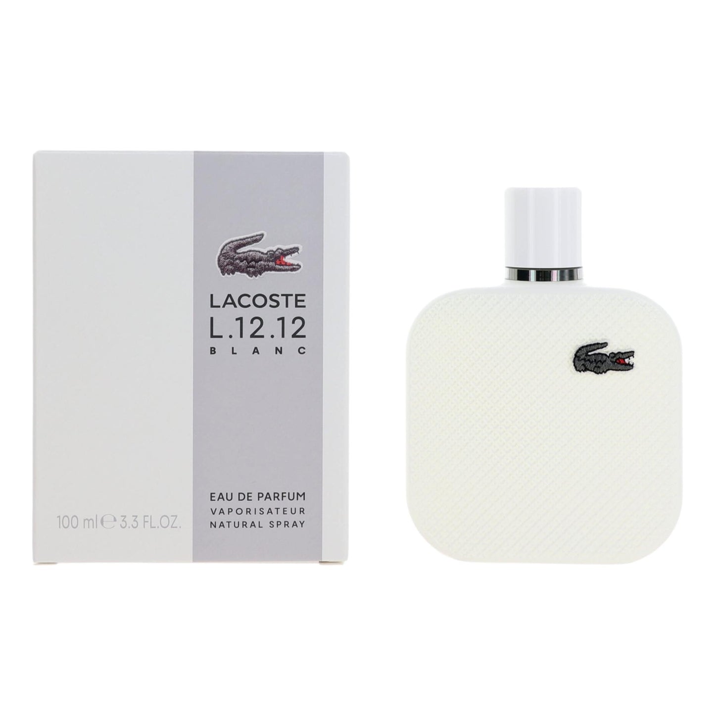 Lacoste L.12.12 White Blanc by Lacoste, 3.3 oz EDP Spray for Men by Lacoste
