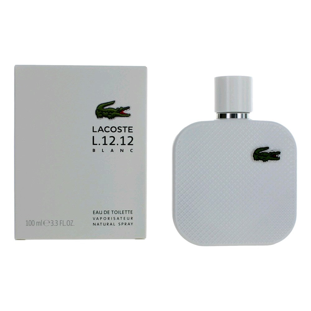 Lacoste L.12.12 White Blanc by Lacoste, 3.3 oz EDT Spray for Men by Lacoste