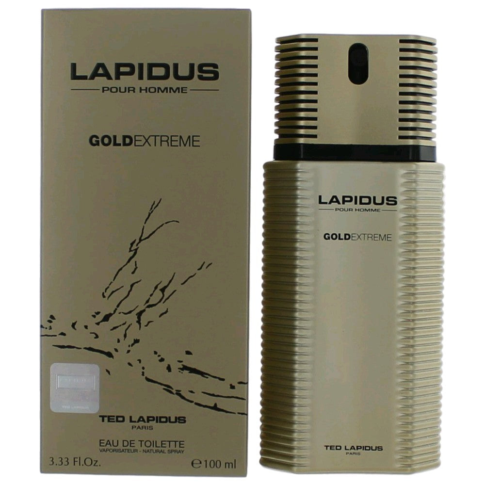 Lapidus Gold Extreme by Ted Lapidus, 3.3 oz EDT Spray for Men by Ted Lapidus