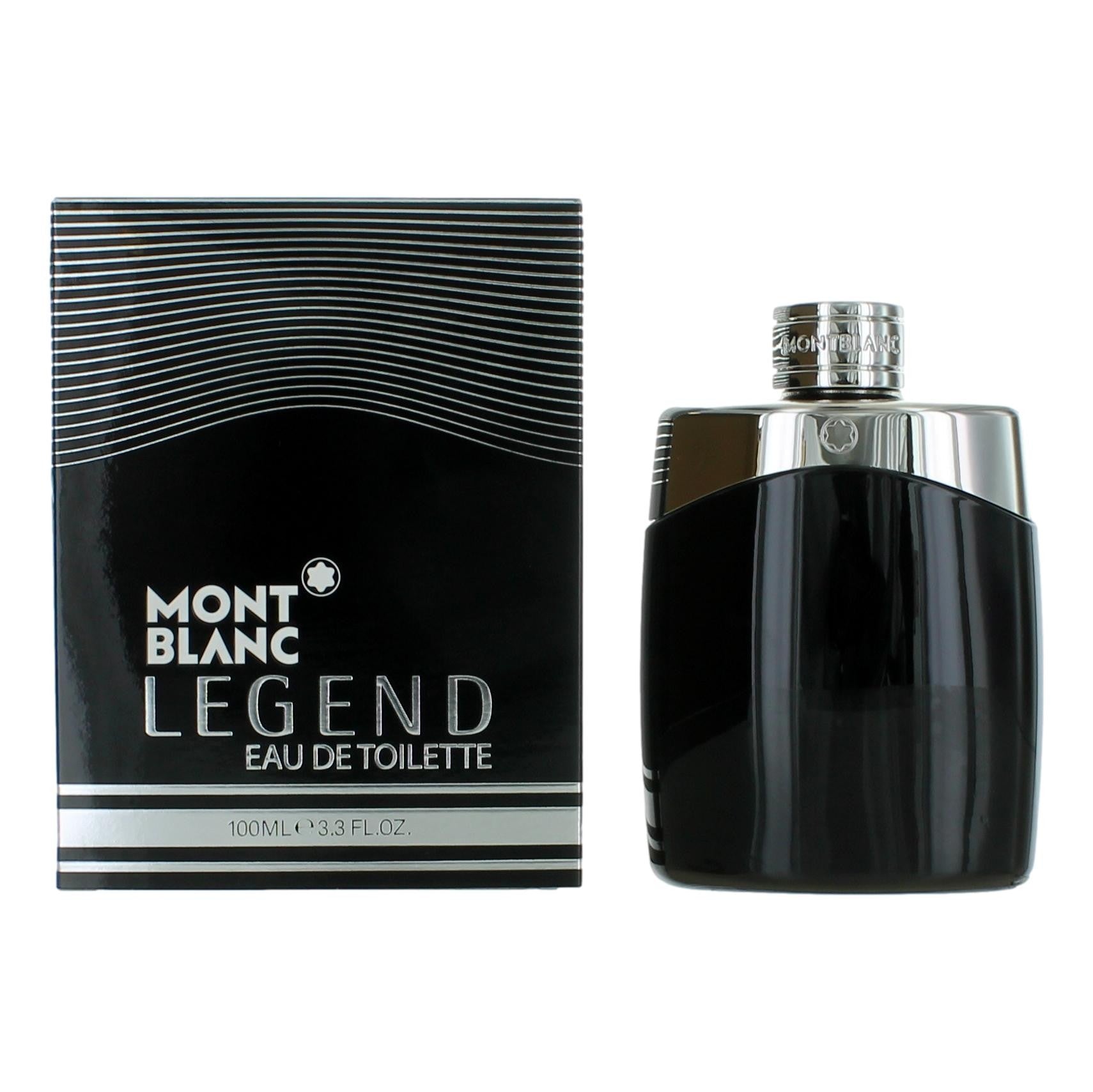 Mont Blanc Legend by Mont Blanc, 3.3 oz EDT Spray for Men by Mont Blanc