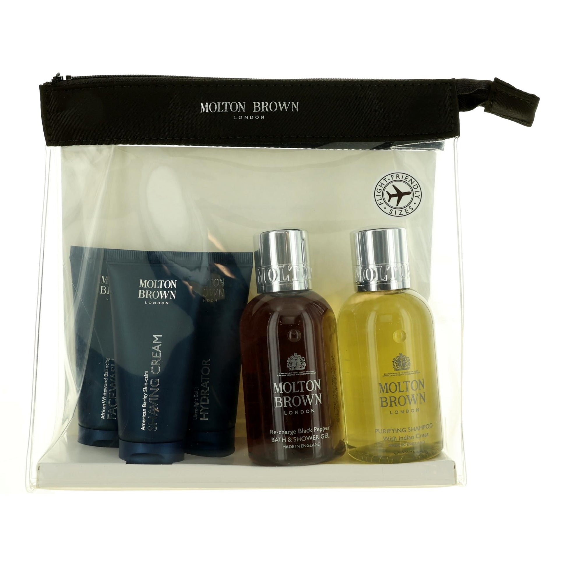 Well Groomed by Molton Brown, 5 Piece Carry On Set for Men by Molton Brown