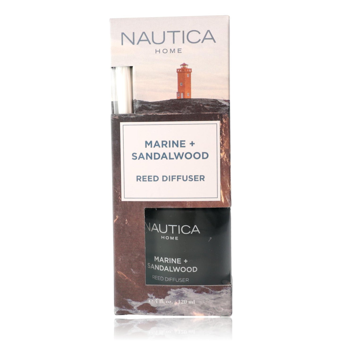 Marine+Sandalwood by Nautica, 4 oz Reed Diffuser - Marine+Sandalwood by Nautica