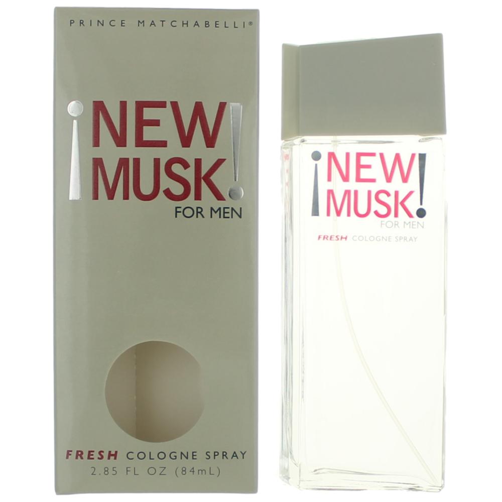 New Musk by Prince Matchabelli, 2.85 oz Fresh Cologne Spray for Men by Prince Matchabelli