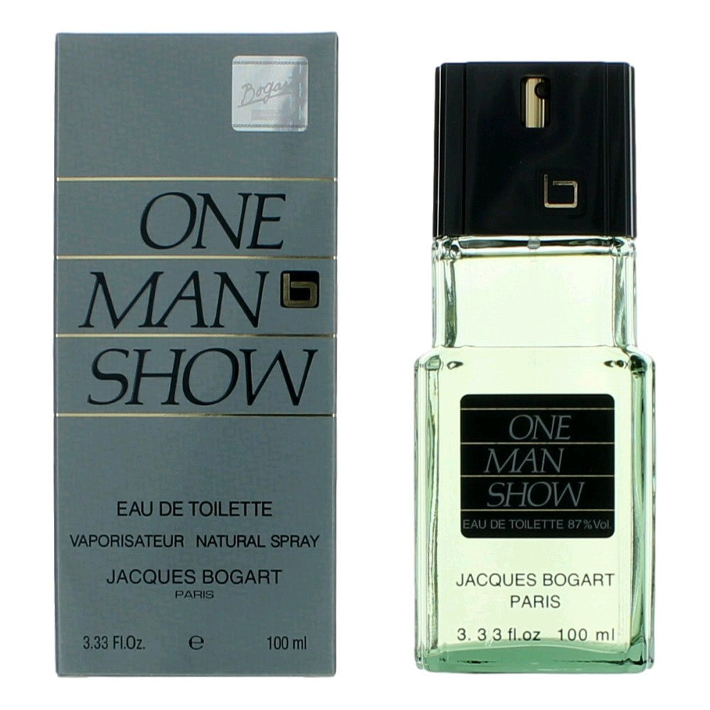 One Man Show by Jacques Bogart, 3.4 oz EDT Spray for Men by Jacques Bogart