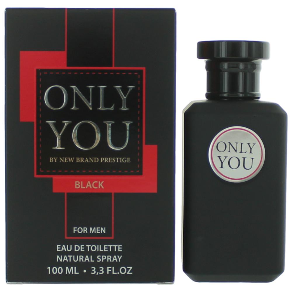 Only You Black by New Brand, 3.3 oz EDT Spray for Men by New Brand