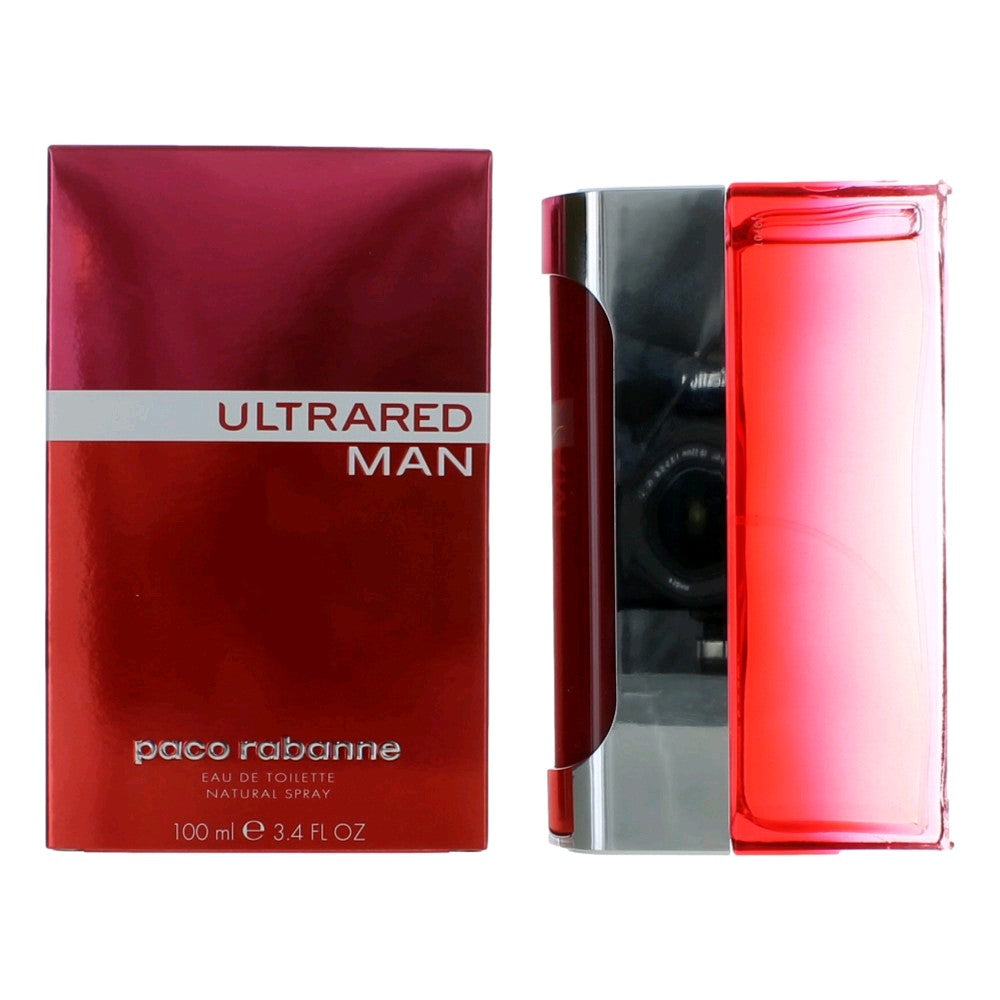 Ultrared by Paco Rabanne, 3.4 oz EDT Spray for Men by Paco Rabanne