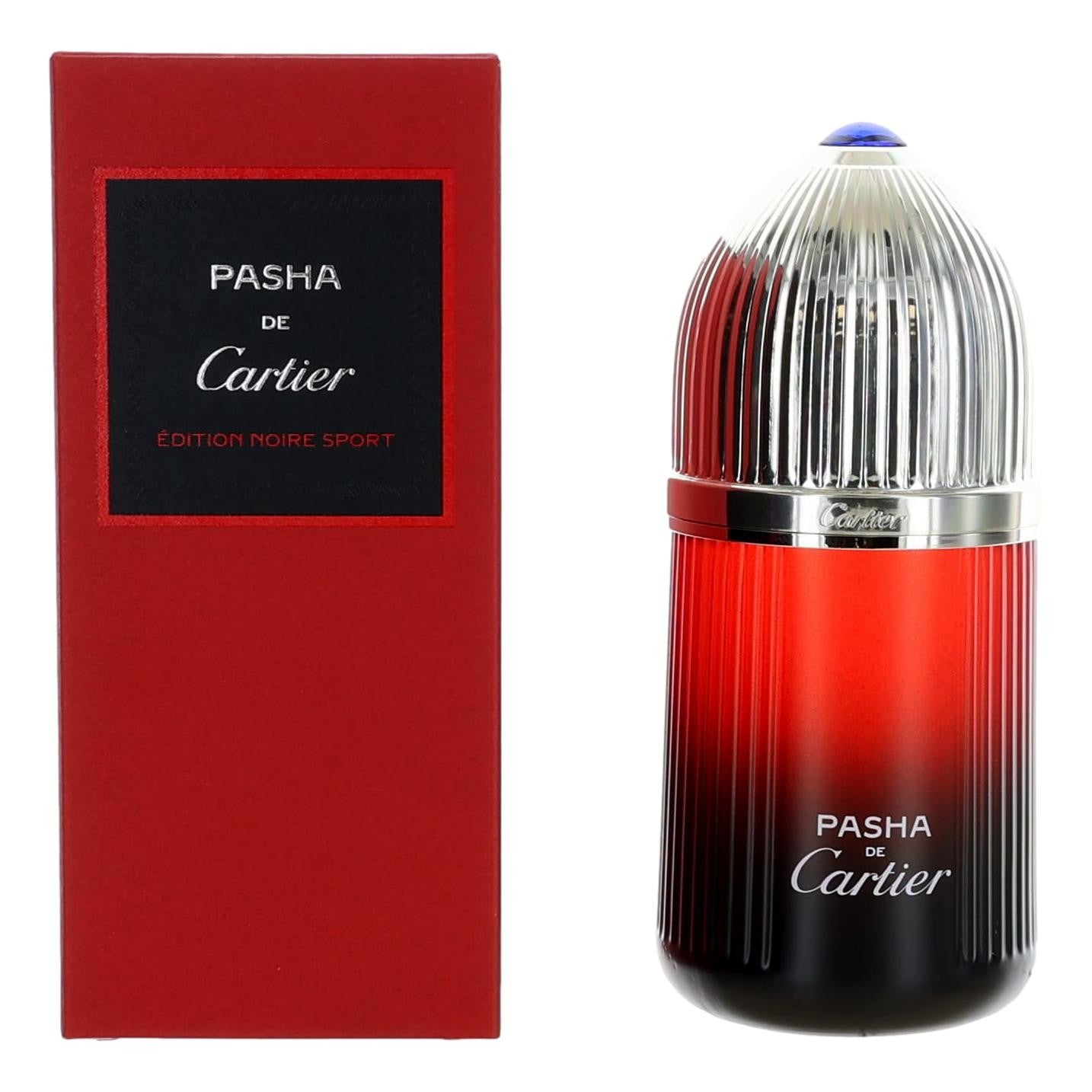Pasha Noire Sport by Cartier, 3.4 oz EDT Spray for Men by Cartier