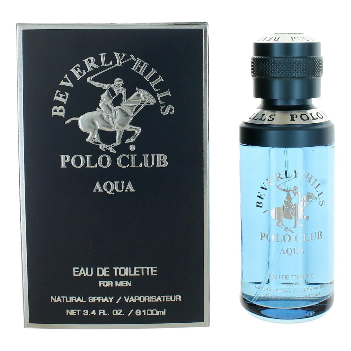 BHPC Aqua by Beverly Hills Polo Club, 3.4 oz EDT Spray for Men by Beverly Hills Polo Club