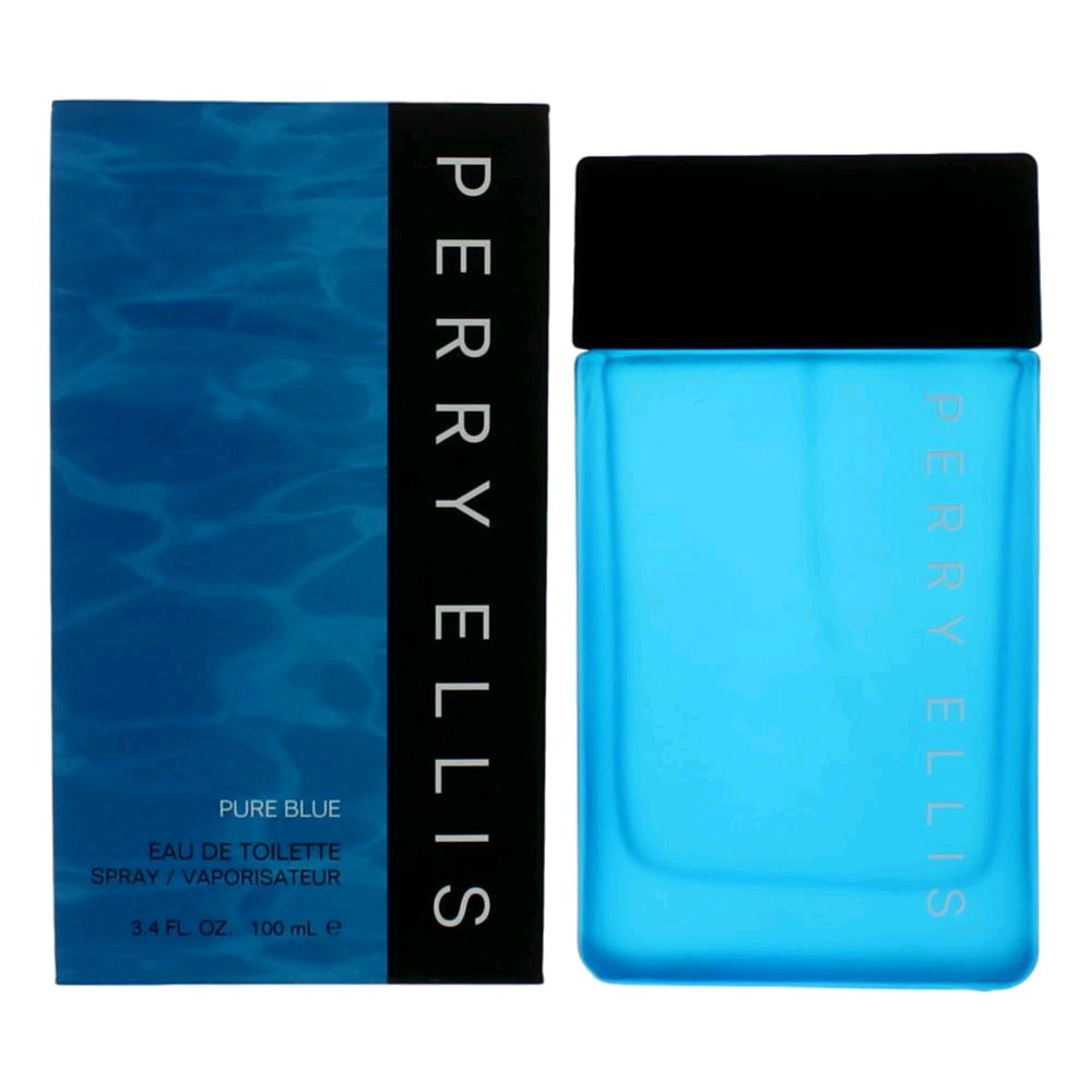 Pure Blue by Perry Ellis, 3.4 oz EDT Spray for Men by Perry Ellis