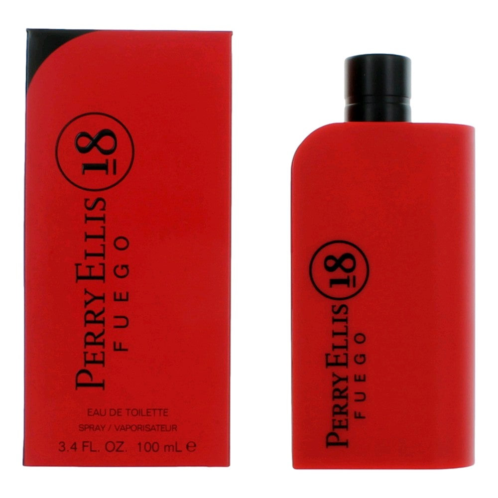 Perry Ellis 18 Fuego by Perry Ellis, 3.4 oz EDT Spray for Men by Perry Ellis
