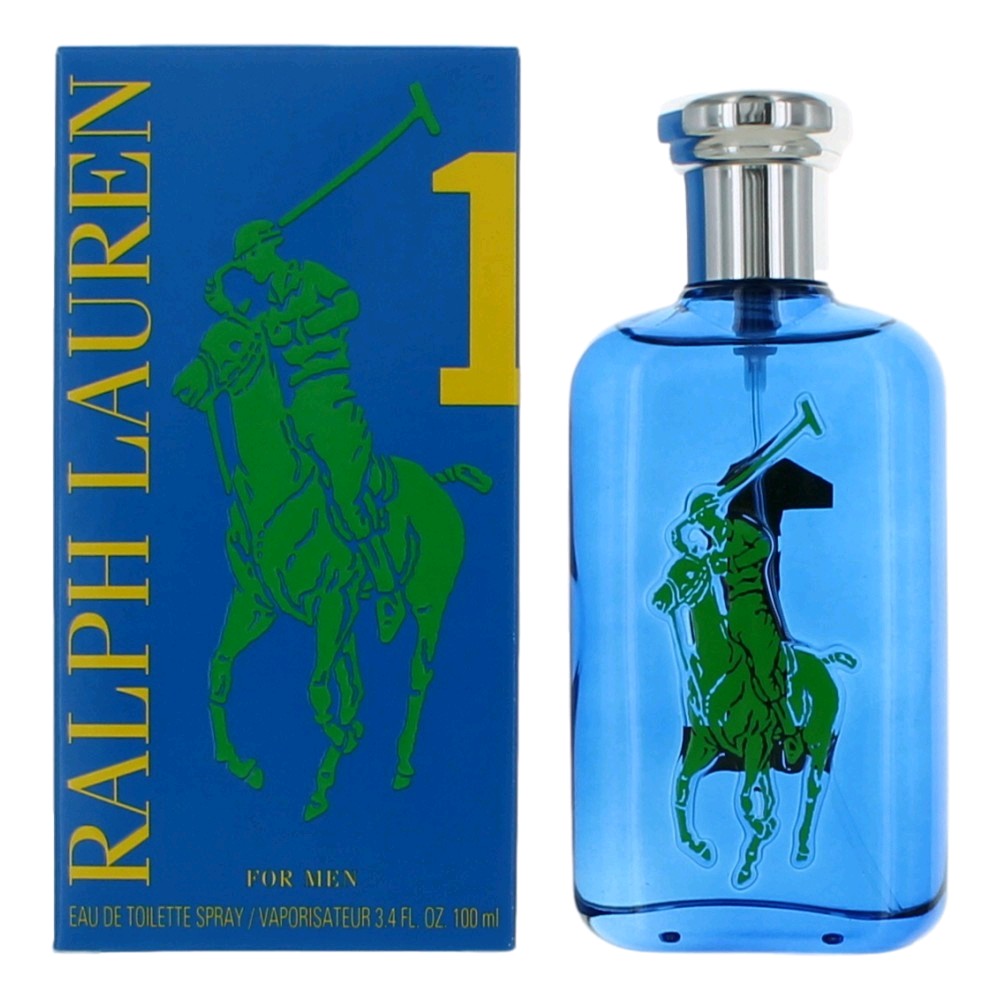 Polo Big Pony Blue #1 by Ralph Lauren, 3.4 oz EDT Spray for Men by Ralph Lauren