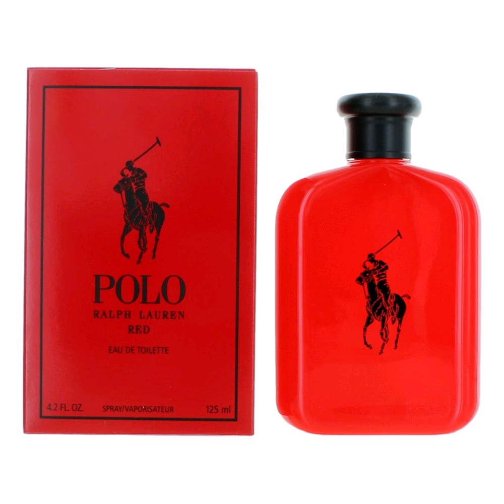 Polo Red by Ralph Lauren, 4.2 oz EDT Spray for Men by Ralph Lauren