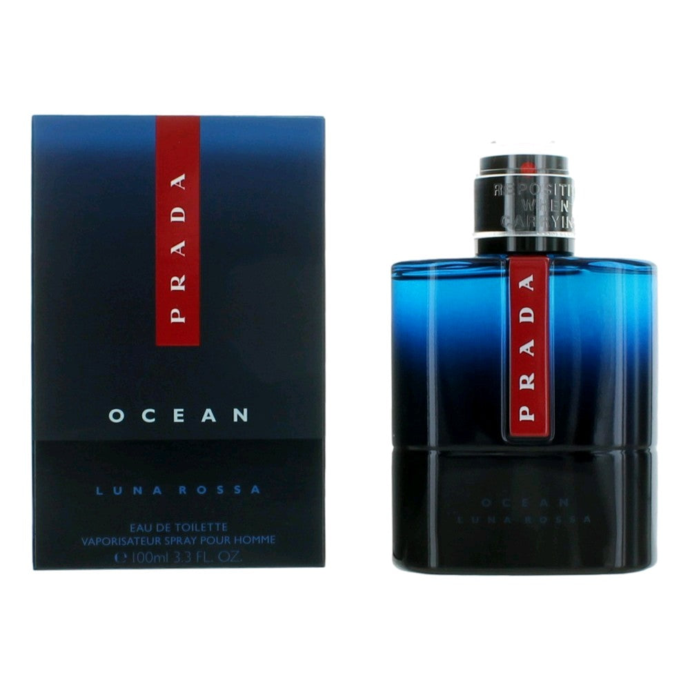 Prada Luna Rossa Ocean by Prada, 3.4 oz EDT Spray for Men by Prada