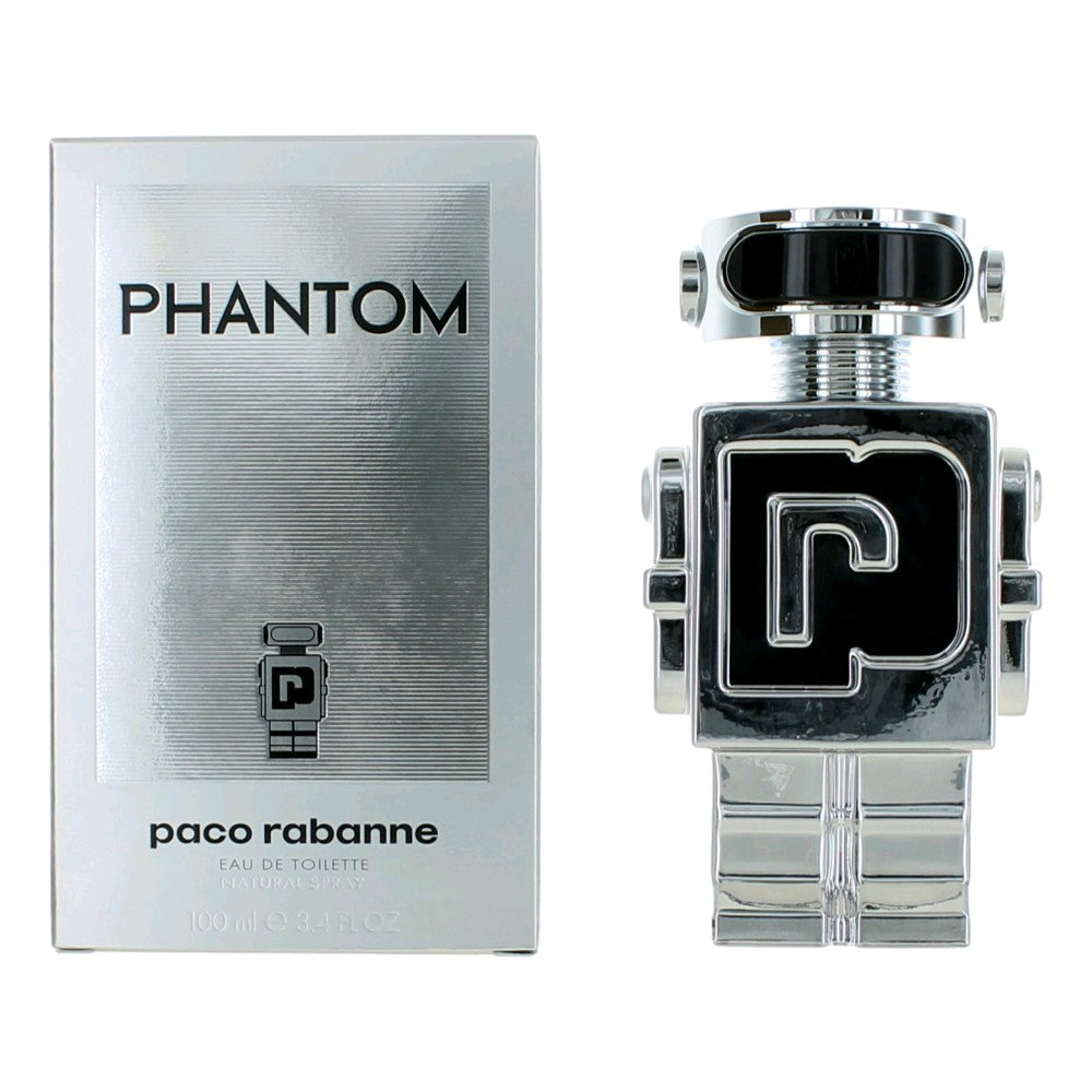Phantom by Paco Rabanne, 3.4 oz EDT Spray for Men by Paco Rabanne