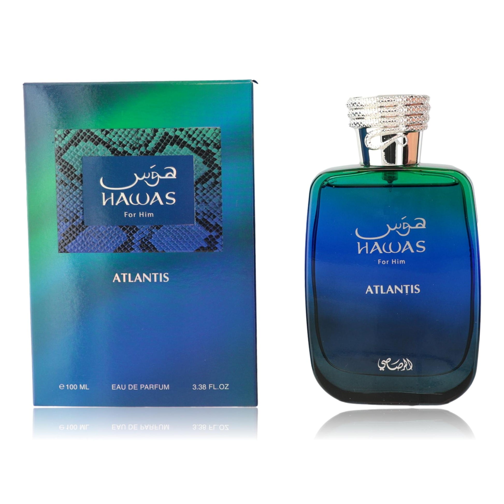Hawas Atlantis by Rasasi, 3.3 oz EDP spray for Men by Rasasi