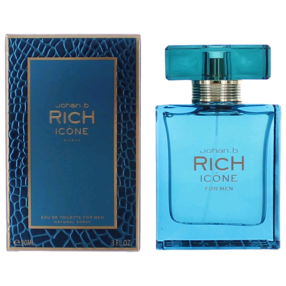 Rich Icone by Johan.b, 3 oz EDT Spray for Men by Johan.b