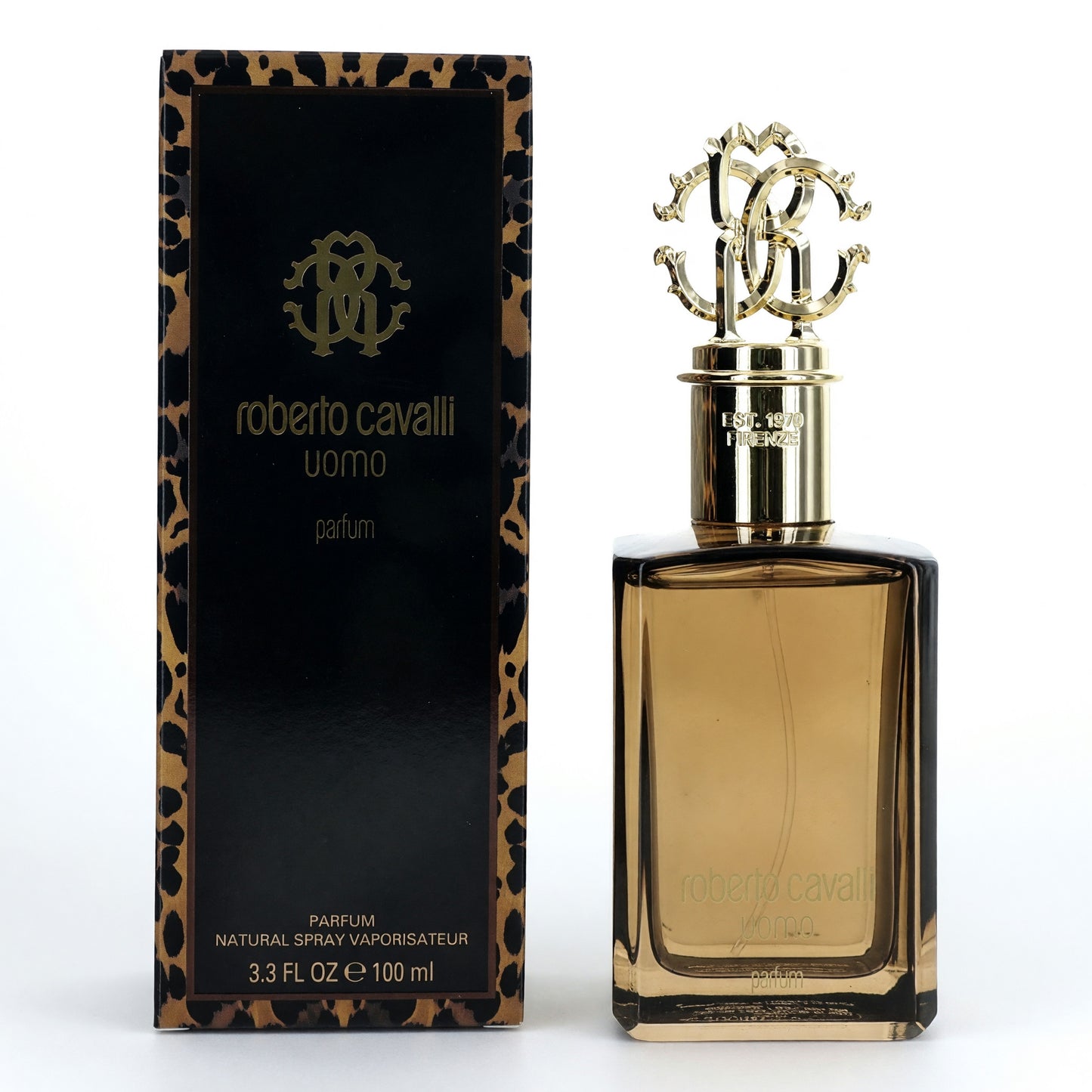 Roberto Cavalli Uomo by Roberto Cavalli, 3.3 oz Parfum Spray for Men by Roberto Cavalli