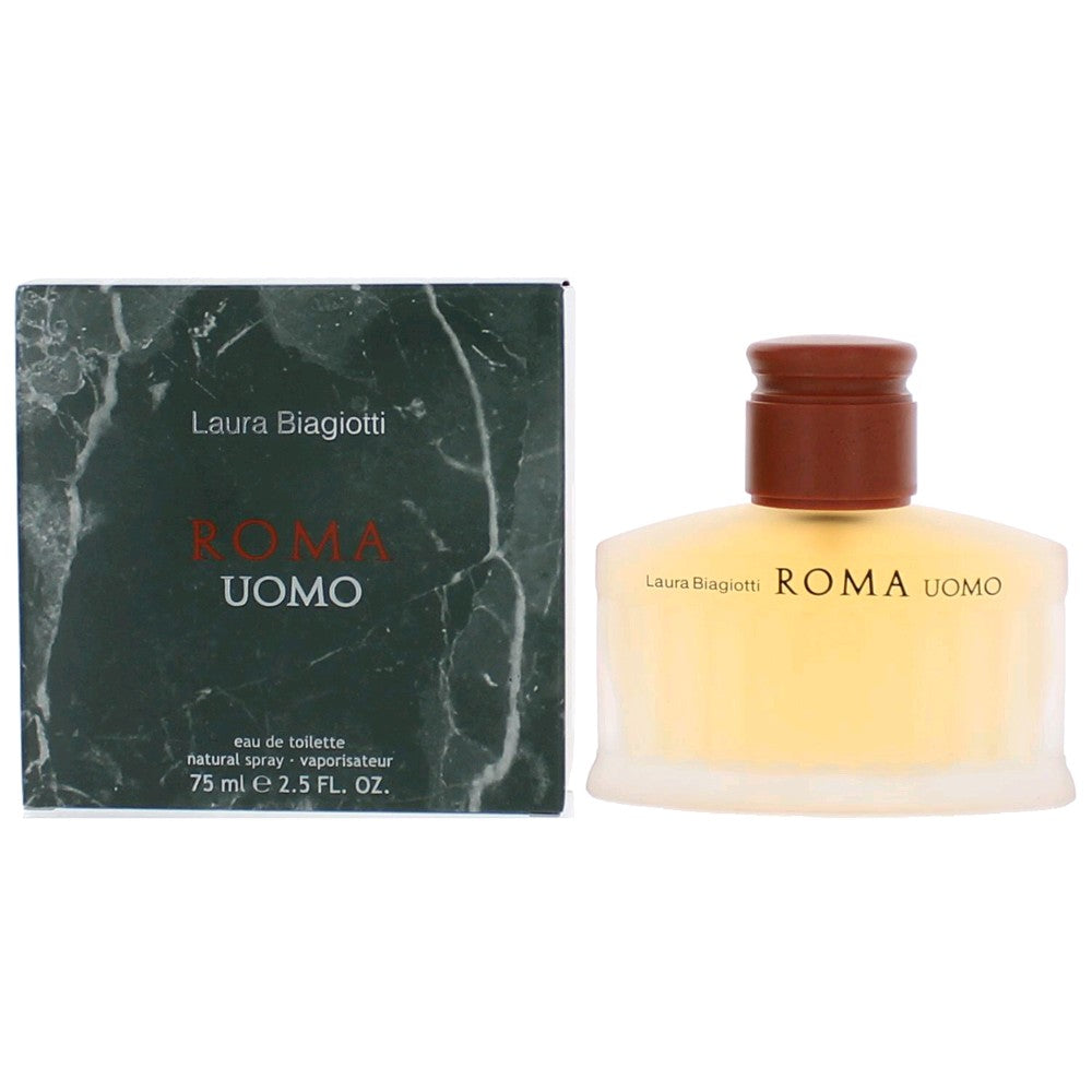 Roma Uomo by Laura Biagiotti, 2.5 oz EDT Spray for Men by Laura Biagiotti