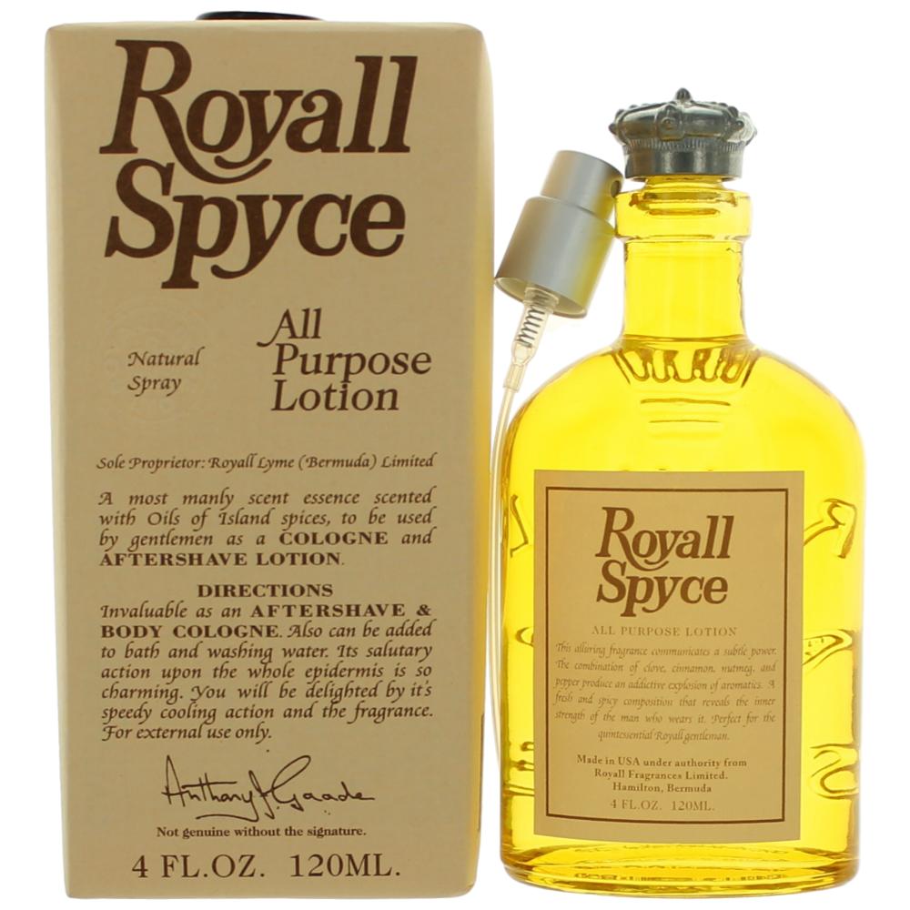 Royall Spyce by Royall Fragrances, 4oz All Purpose Lotion Spray men by Royall Fragrances
